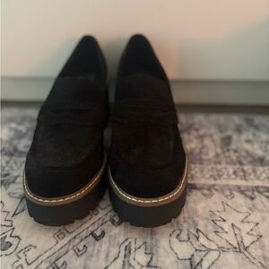 Dolce Vita Black Suede Loafers
